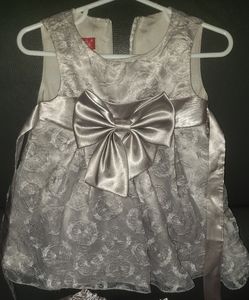 Princess Faith Silver/Grey 18mth dress
